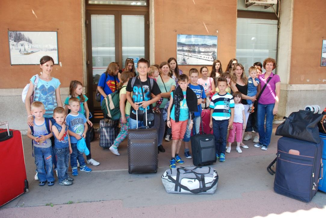 Djeca iz Rajeva Sela i Gunje sretno su stigla na Kantridu -7. srpnja 2014.
