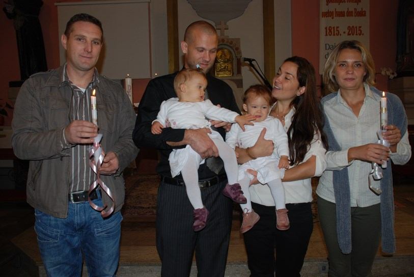 3. listopada 2015. krštenje Lucije i Eve Juričić