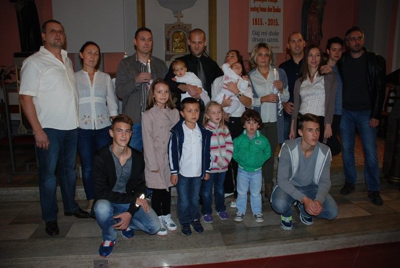 3. listopada 2015. krštenje Lucije i Eve Juričić