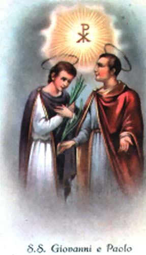 26. lipnja - Sveti Ivan i Pavao, mučenici
