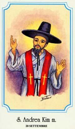 20. rujna - Andrija Kim Taegon i 102 Korejska mučenika