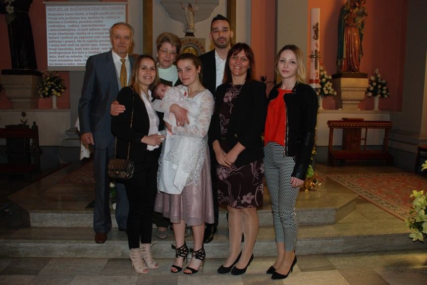 23. travnja 2017. - Krštenje Veronike Martinović na Kantridi