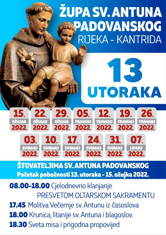 13.utoraka sv. Antunu 2022.