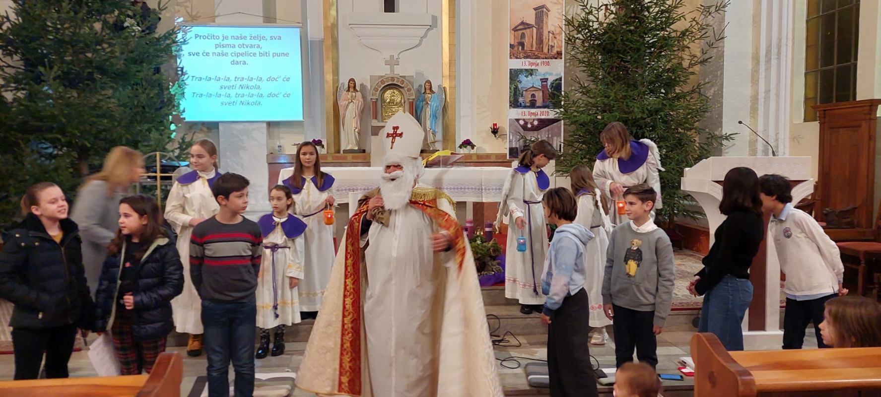 Doček sv. Nikole u župi sv. Antuna Padovanskog na Kantridi