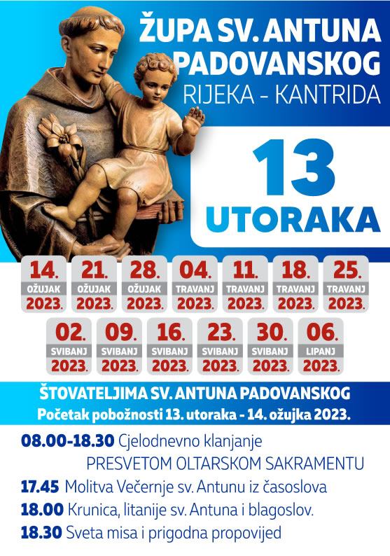 13.utoraka sv. Antunu 2023.