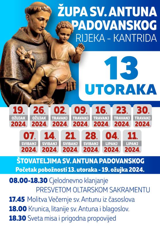 13.utoraka sv. Antunu 2024.