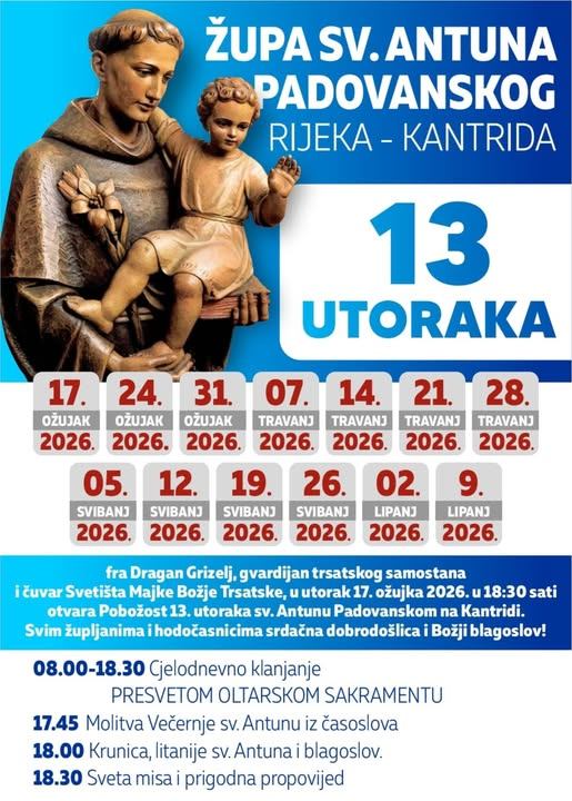 13 utoraka u čast sv. Antunu